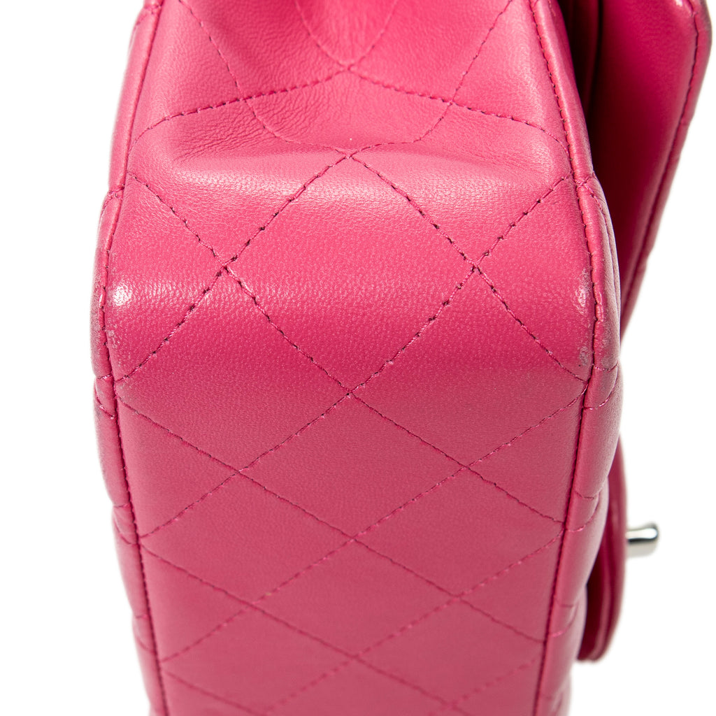 Shoulder Bag Classic Double Flap 26 Pink Quilted Lambskin Leather