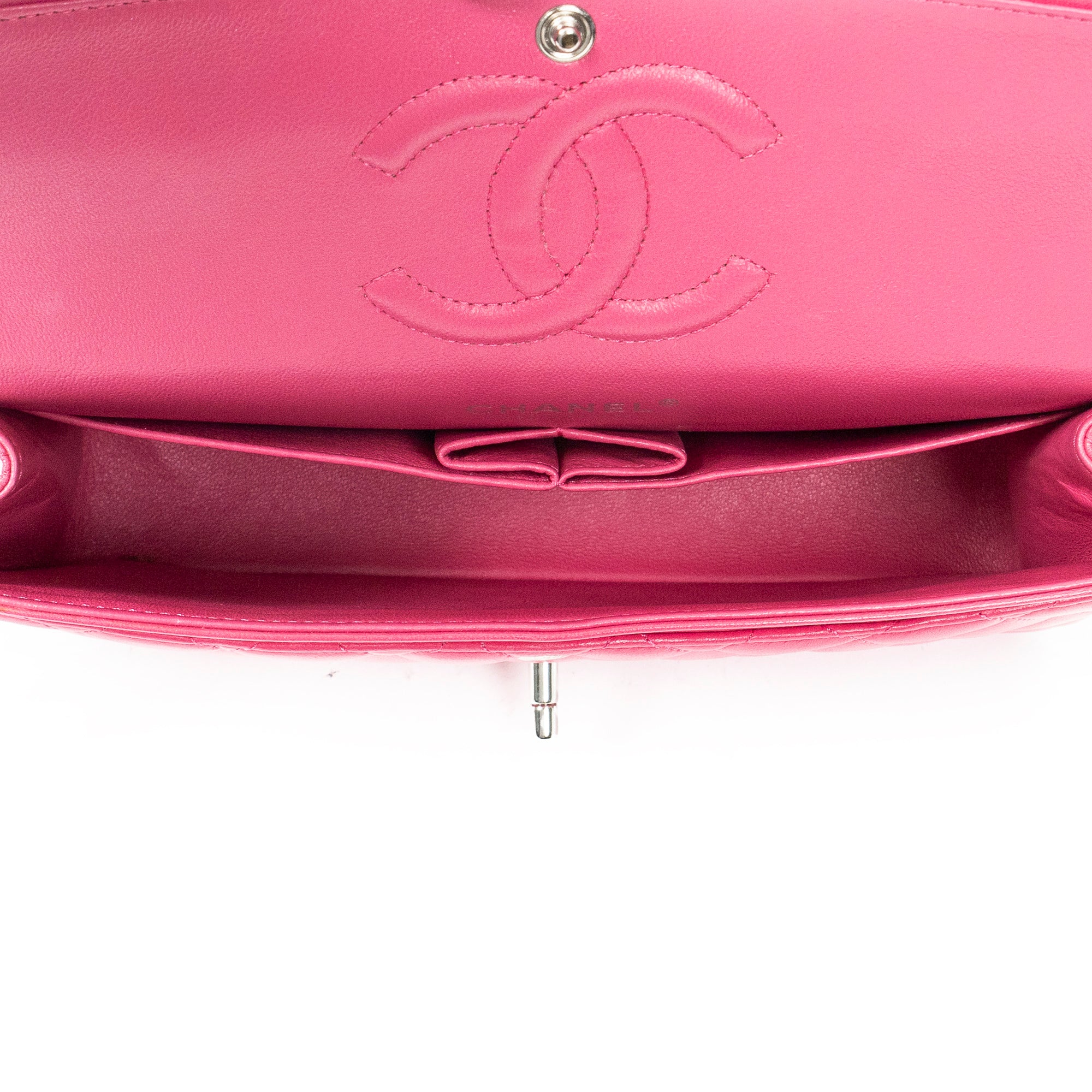 Shoulder Bag Classic Double Flap 26 Pink Quilted Lambskin Leather