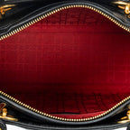 Shoulder Bag Large Lady Dior Zip Black Cannage Lambskin Leather