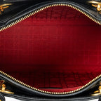 Bandolera Lady Dior Grande con cremallera de piel de cordero Cannage negra