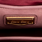 Shoulder Bag Frame Tote Pink Nappa Matelasse Leather