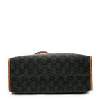 Shoulder Bag GG Script Tote Black Monogrammed Wool Canvas
