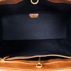 Shoulder Bag GG Script Tote Black Monogrammed Wool Canvas