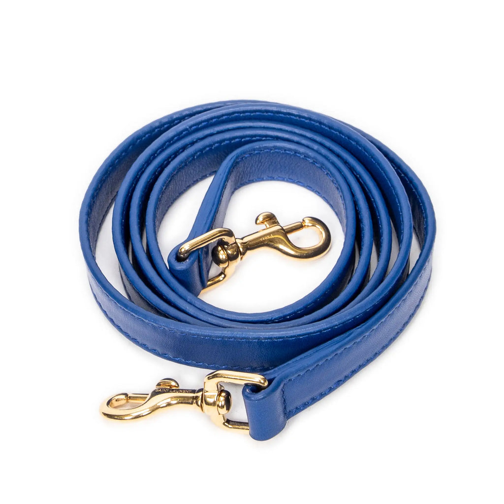 Bolso de Hombro Pequeño Monogram Cabas de Piel de Becerro Azul
