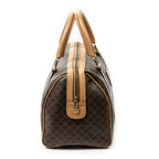 Handbag Vintage Small Boston Beige Macadam Coated Canvas
