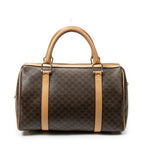 Bolso de mano Boston pequeño vintage de lona revestida Macadam beige