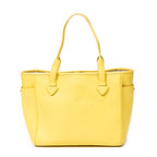 Shoulder Bag Heritage Tote Yellow Grained Calfskin Leather