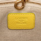 Shoulder Bag Heritage Tote Yellow Grained Calfskin Leather