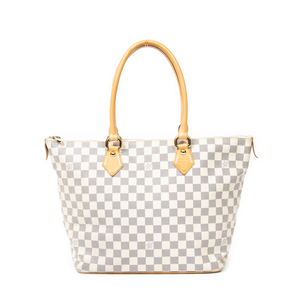 Shoulder Bag Saleya MM Ivory Damier Azur