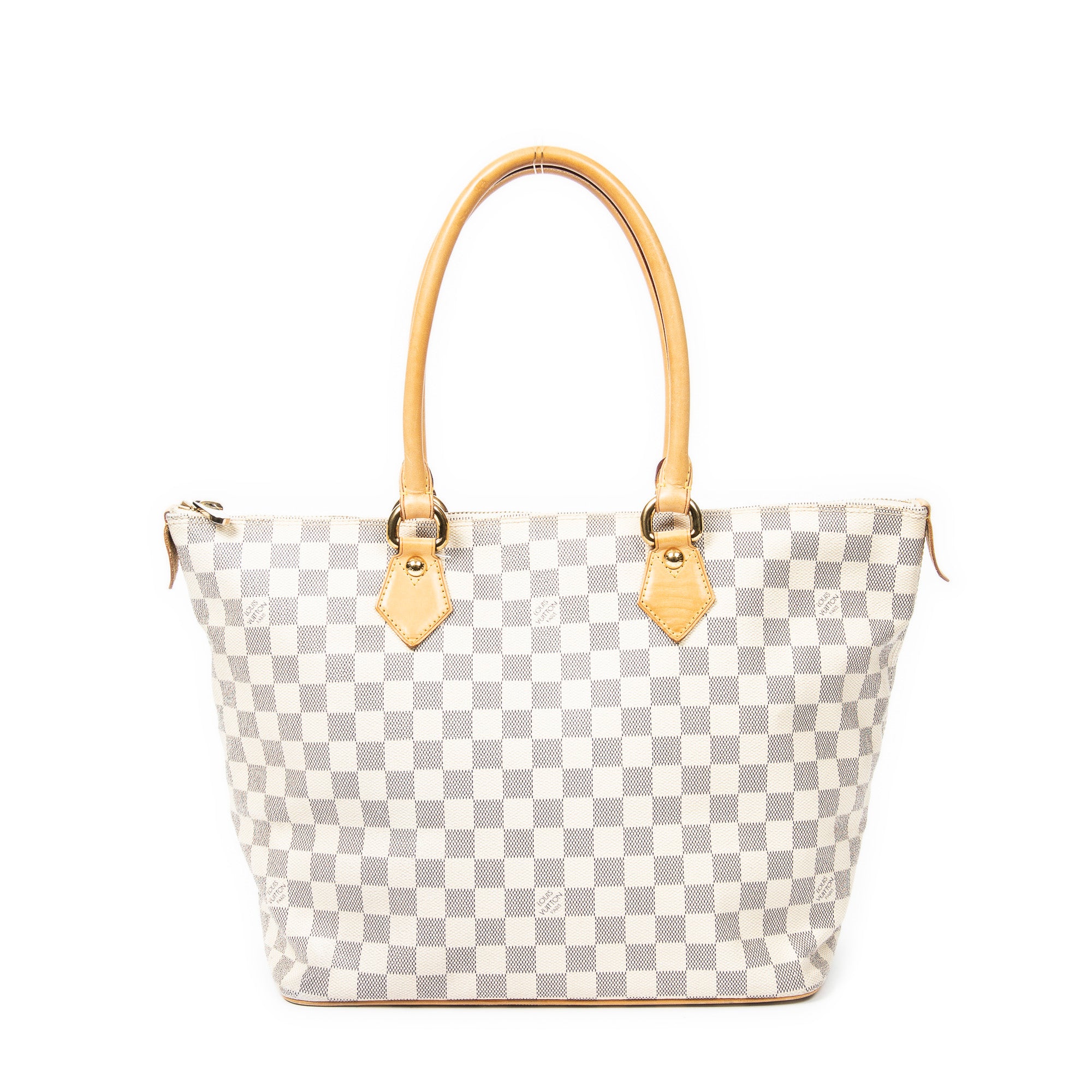 Shoulder Bag Saleya MM Ivory Damier Azur