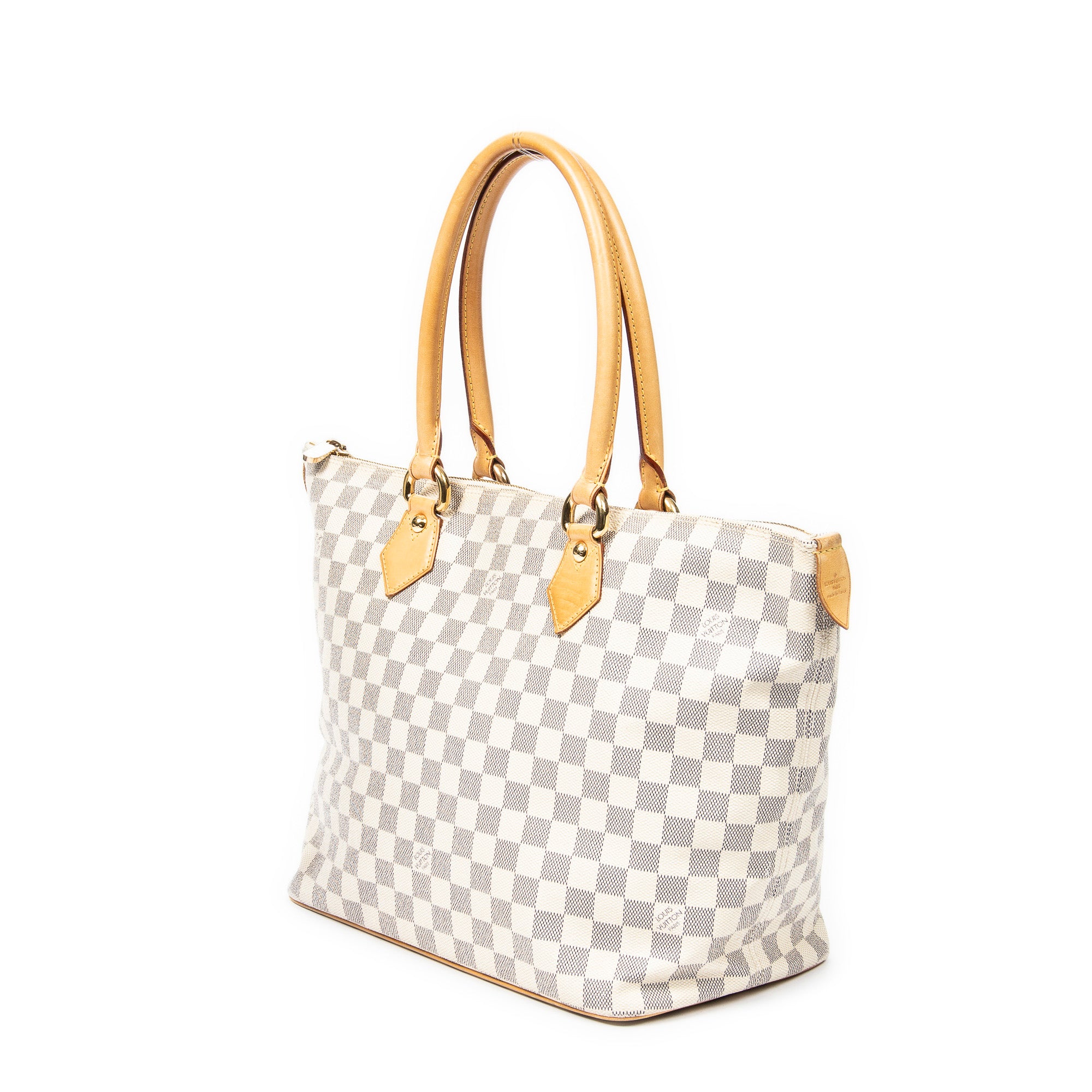 Shoulder Bag Saleya MM Ivory Damier Azur