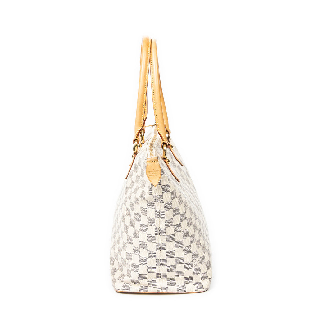 Shoulder Bag Saleya MM Ivory Damier Azur