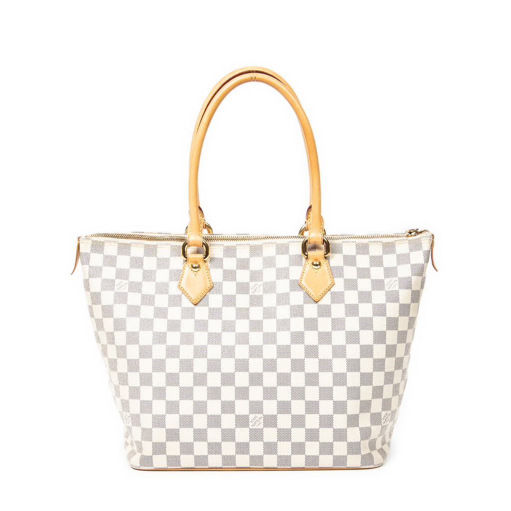 Shoulder Bag Saleya MM Ivory Damier Azur