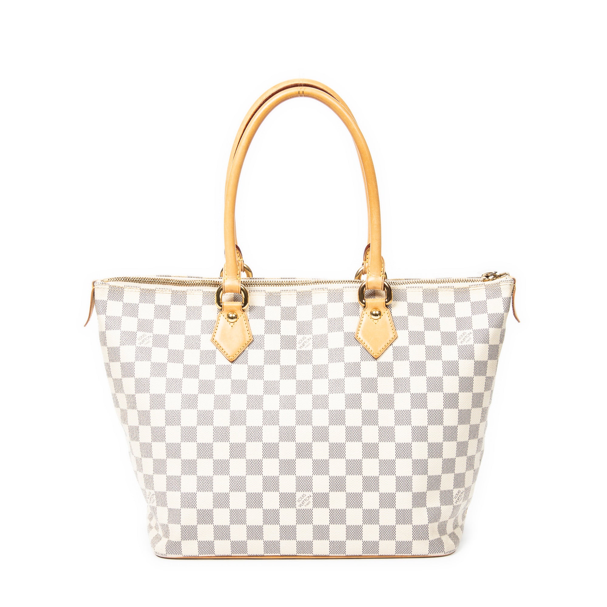 Shoulder Bag Saleya MM Ivory Damier Azur
