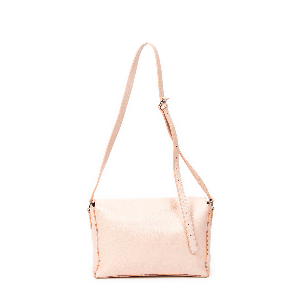 Shoulder Bag Selleria Flap Messenger Pink Selleria Leather