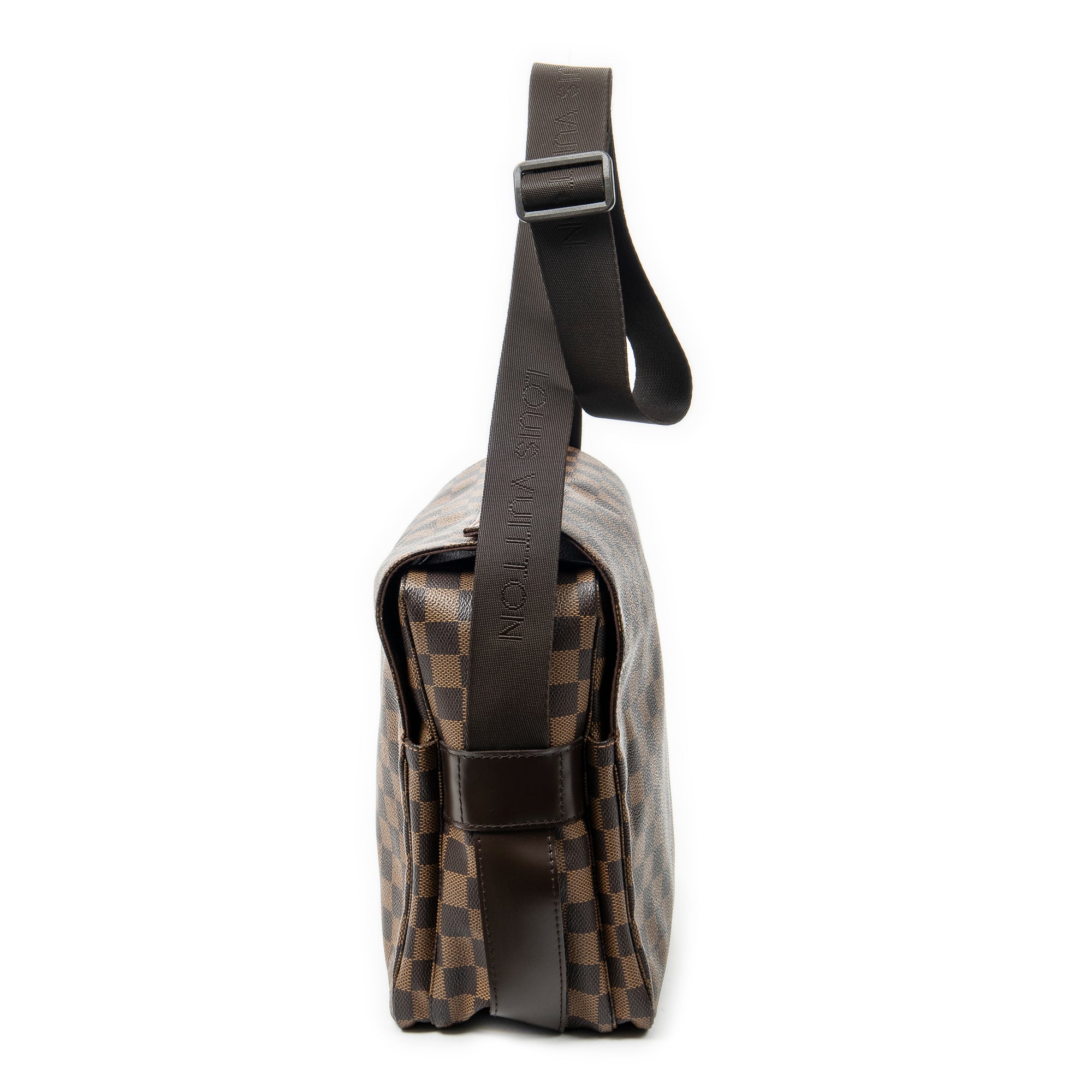 Shoulder Bag Naviglio Brown Damier Ebene