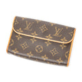 Shoulder Bag Florentine Brown Monogram Canvas