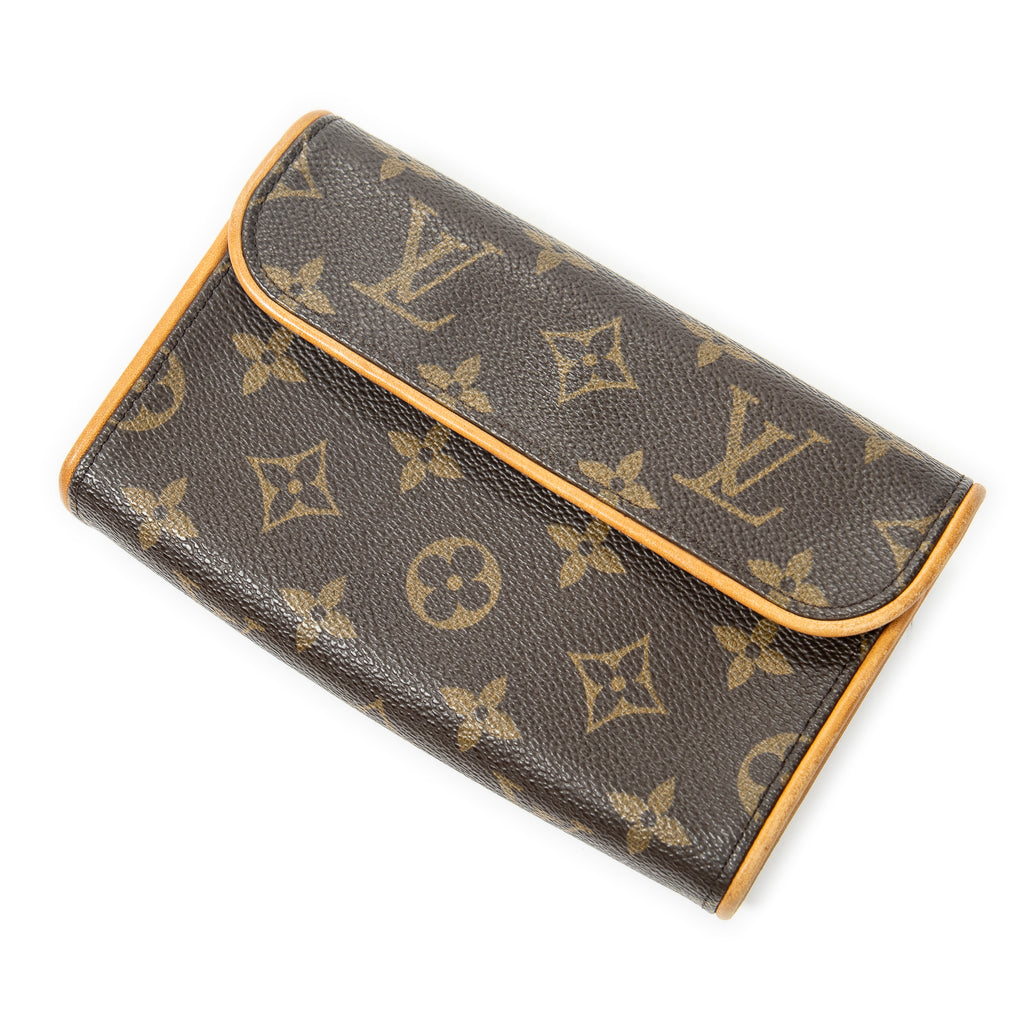 Shoulder Bag Florentine Brown Monogram Canvas