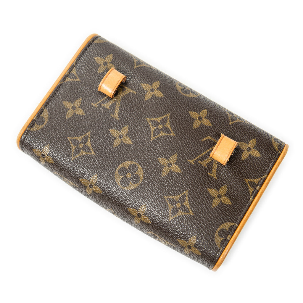 Shoulder Bag Florentine Brown Monogram Canvas