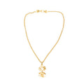 Collar con colgante CC Cadena bañada en oro