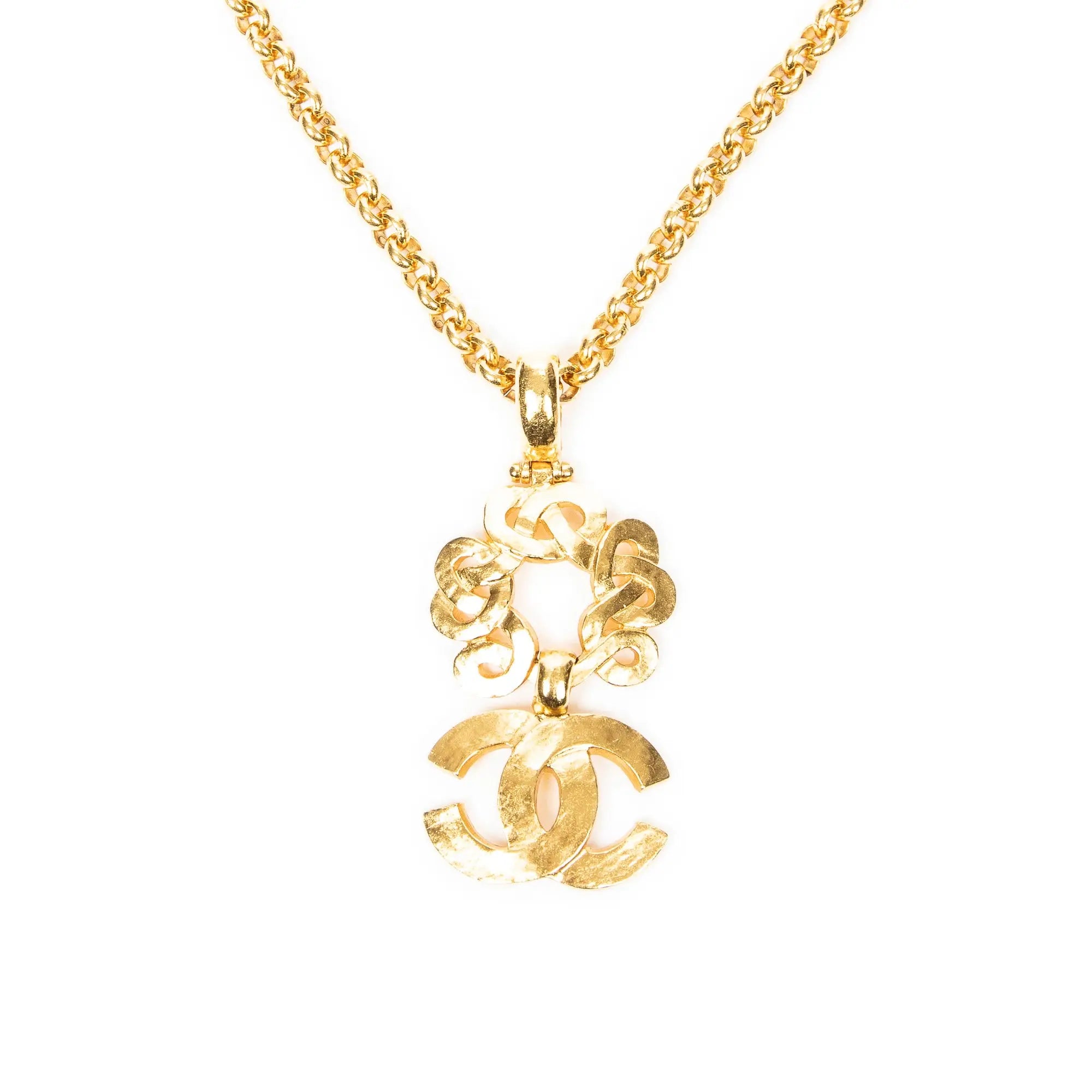 Necklace CC Pendant Chain Necklace Gold Gold Plated