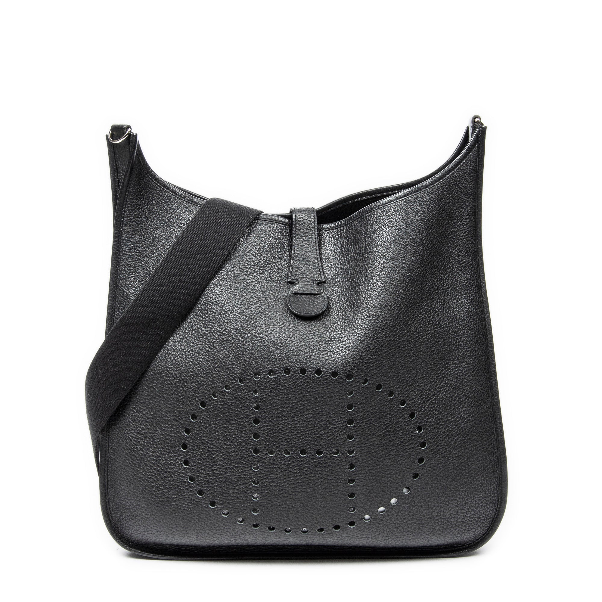 Shoulder Bag Evelyne II TGM Black Togo Leather