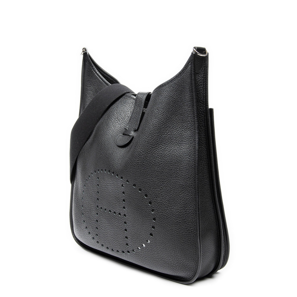 Shoulder Bag Evelyne II TGM Black Togo Leather