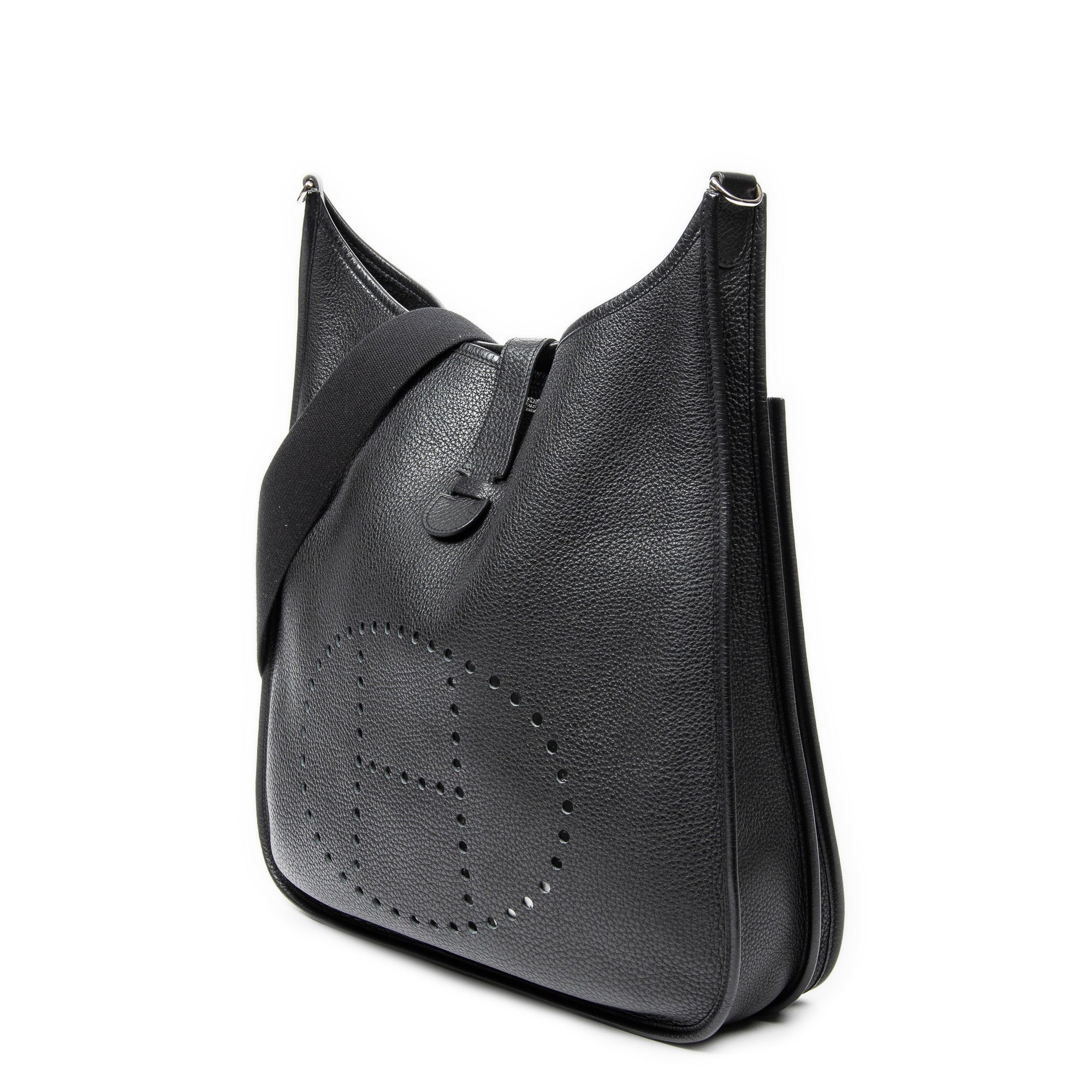 Shoulder Bag Evelyne II TGM Black Togo Leather
