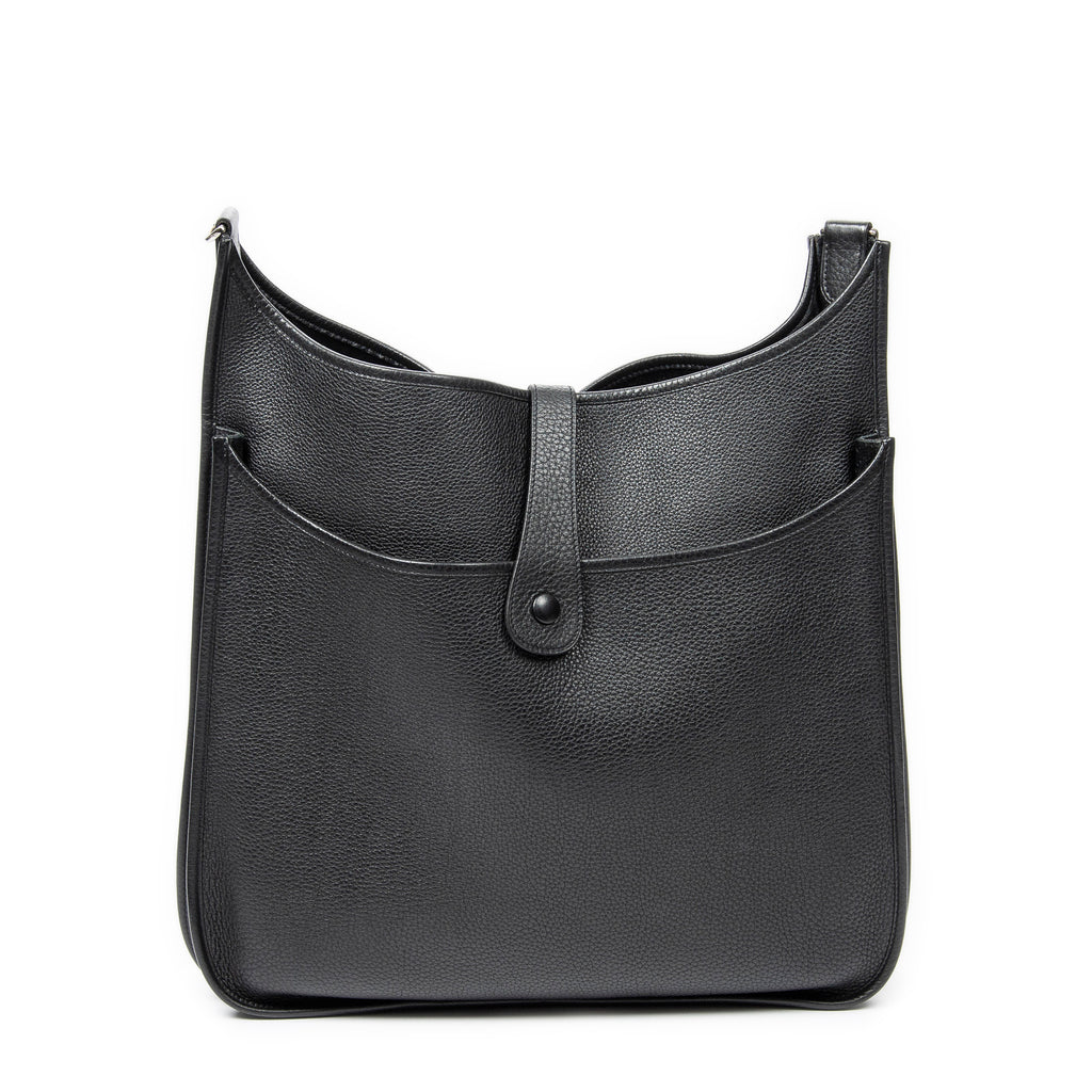 Shoulder Bag Evelyne II TGM Black Togo Leather