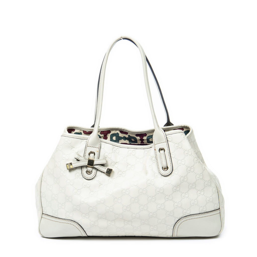 Shoulder Bag Medium Princy Tote Ivory Guccissima Leather