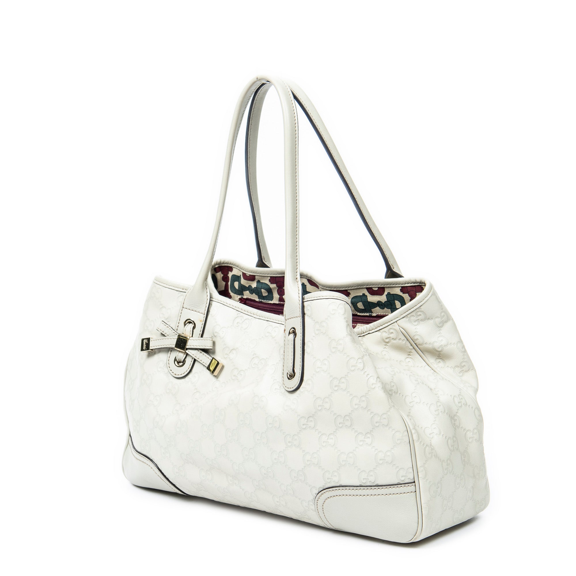 Shoulder Bag Medium Princy Tote Ivory Guccissima Leather