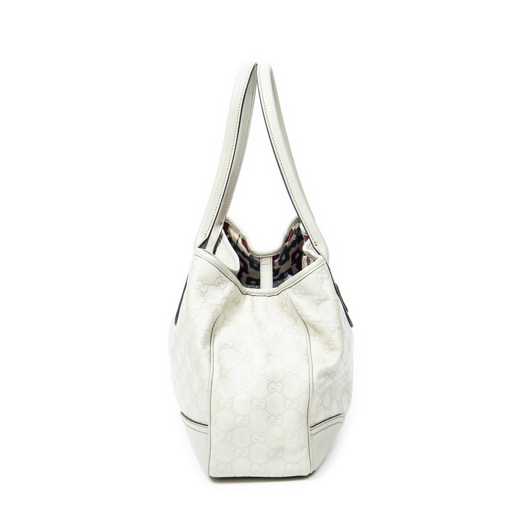 Shoulder Bag Medium Princy Tote Ivory Guccissima Leather
