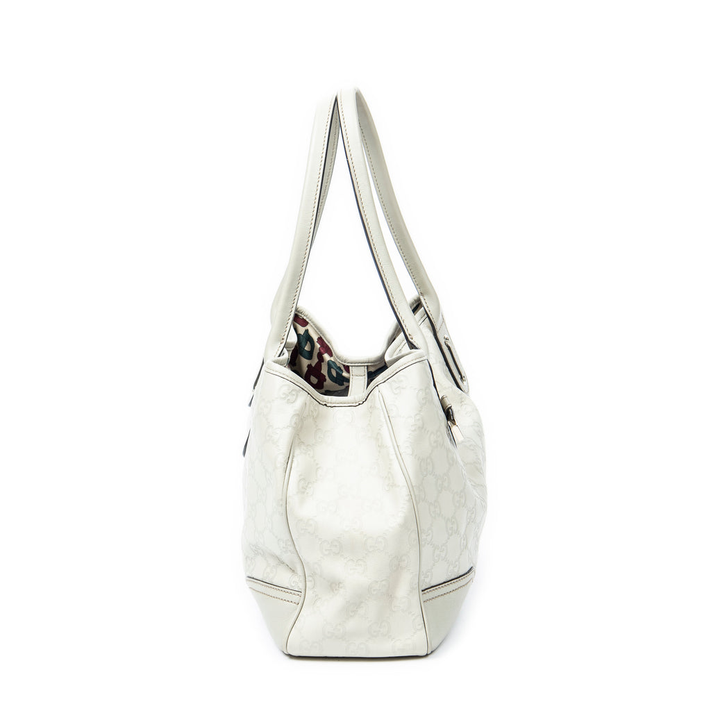 Shoulder Bag Medium Princy Tote Ivory Guccissima Leather