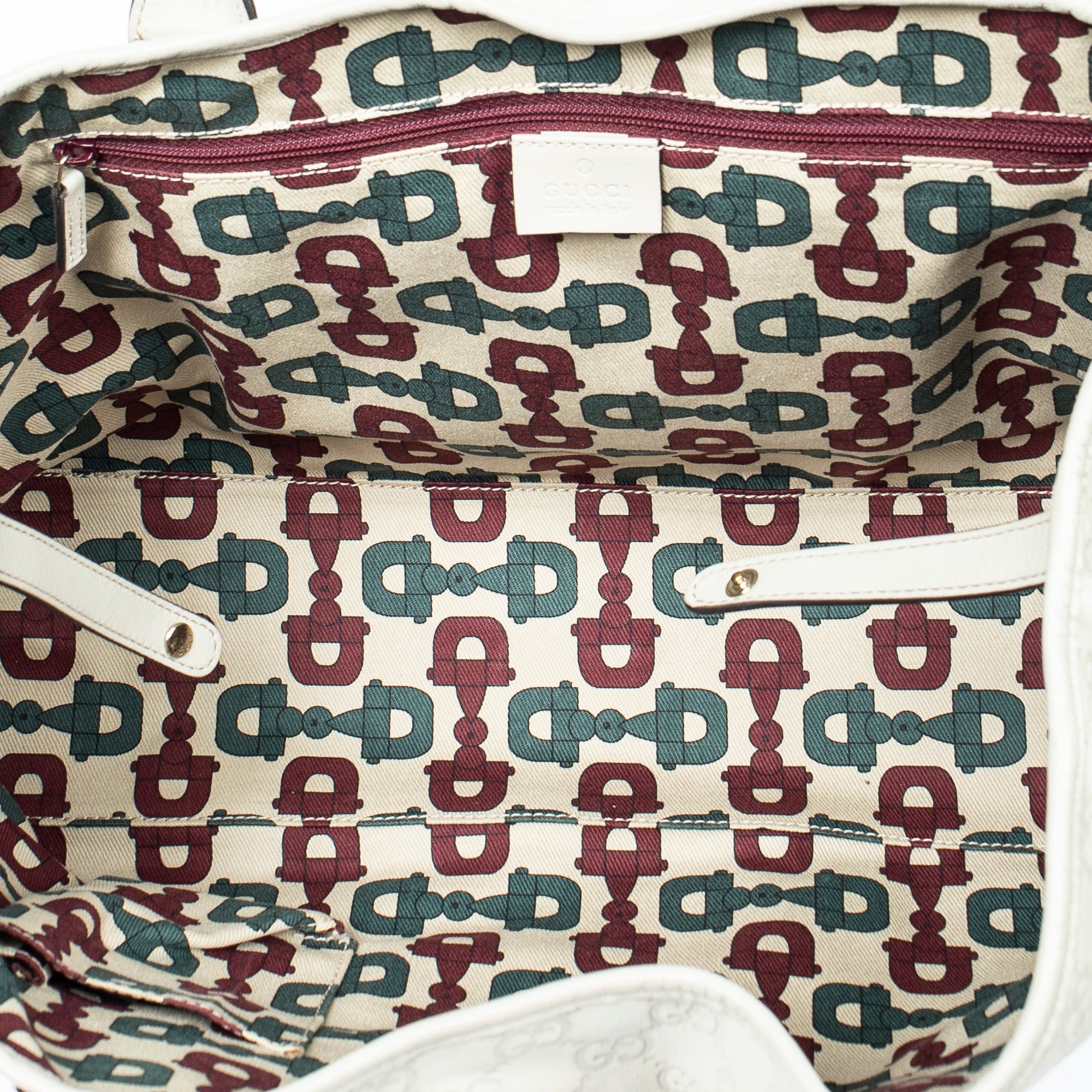 Shoulder Bag Medium Princy Tote Ivory Guccissima Leather
