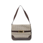 Shoulder Bag Flap Shoulder Dark Brown C Macadam Canvas