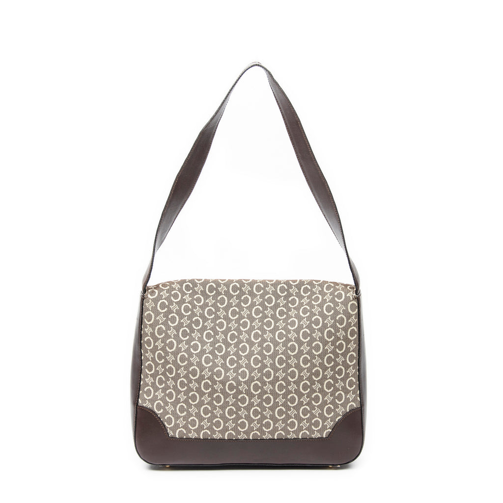 Shoulder Bag Flap Shoulder Dark Brown C Macadam Canvas