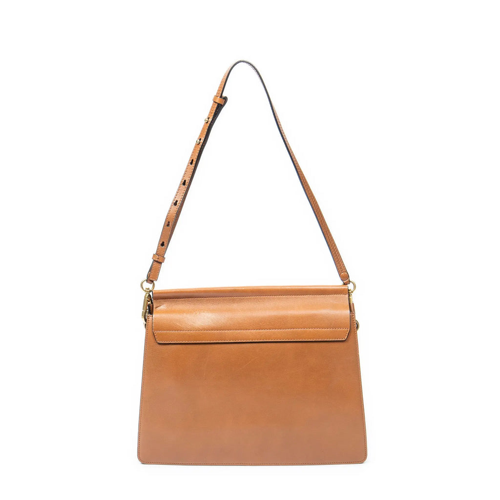 Chloé - Sac à bandoulière Faye en patchwork rayé - Fauve