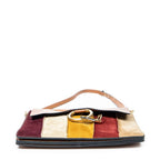 Chloé - Sac à bandoulière Faye en patchwork rayé - Fauve