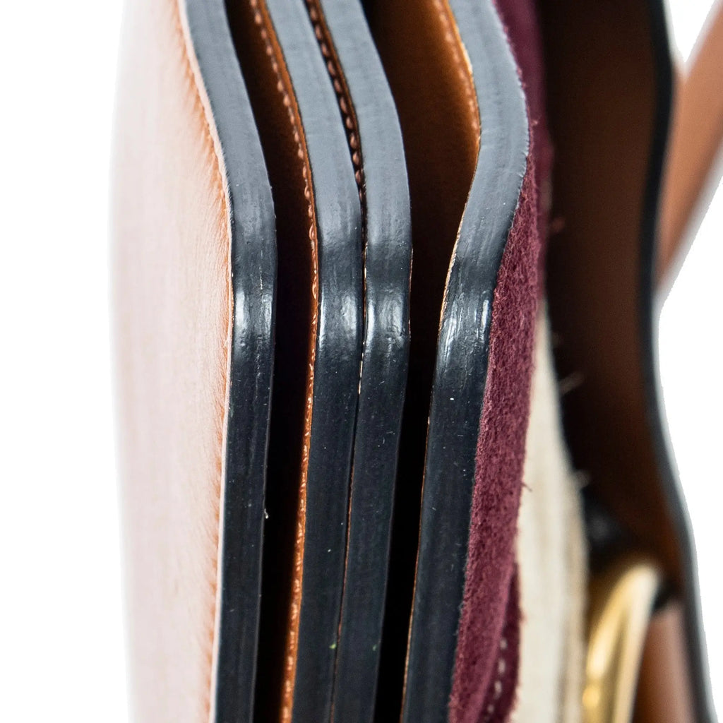 Chloé - Sac à bandoulière Faye en patchwork rayé - Fauve