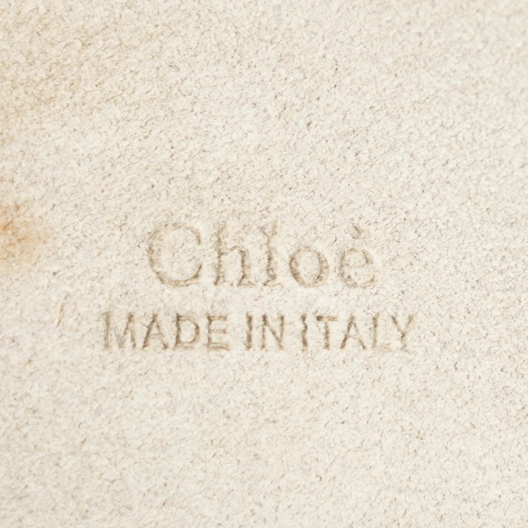 Chloé - Sac à bandoulière Faye en patchwork rayé - Fauve