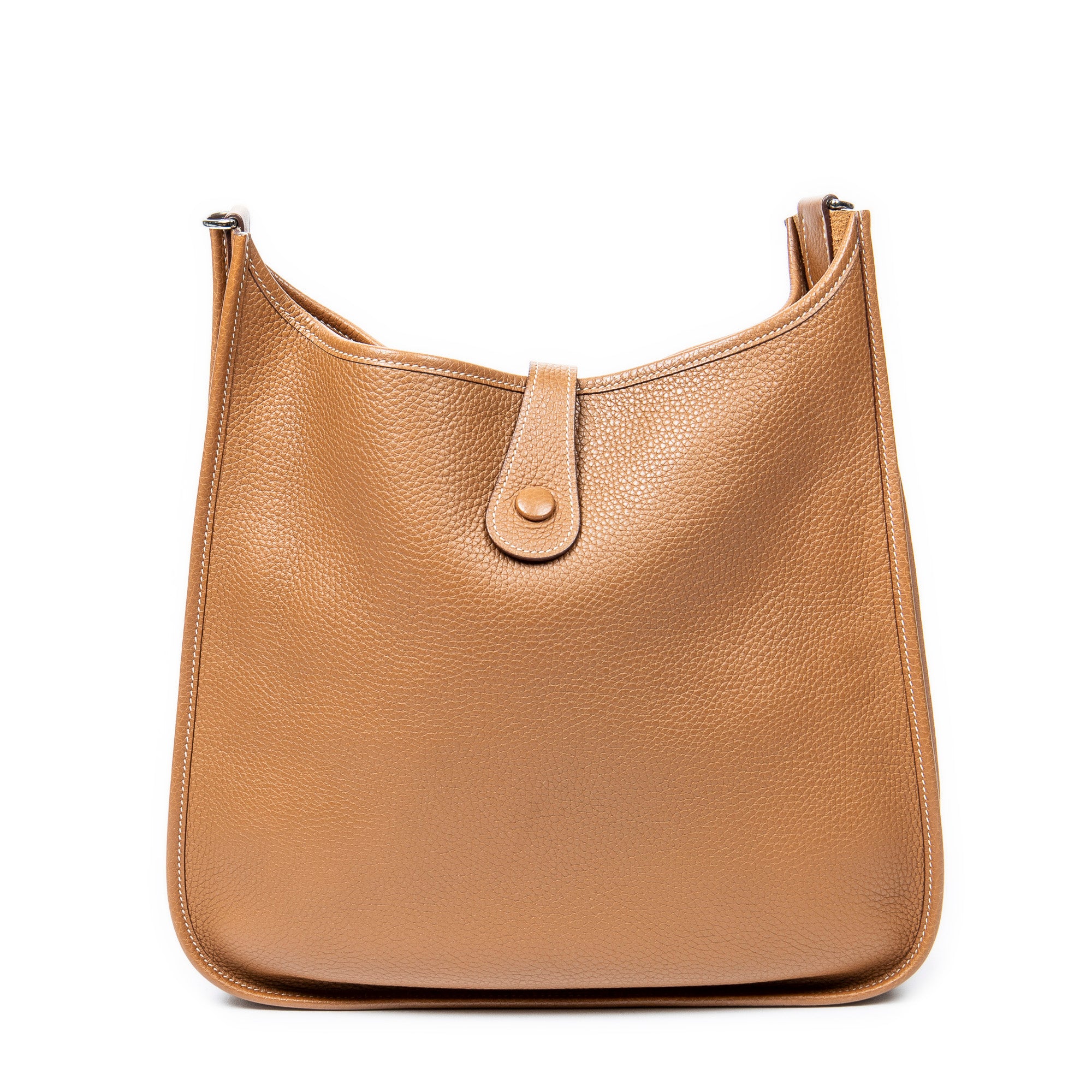 Shoulder Bag Evelyne I GM Gold Clemence Leather