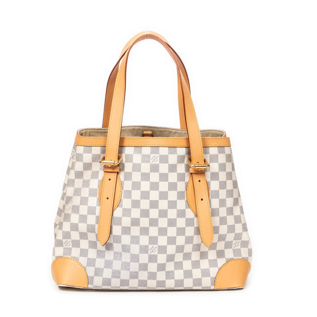 Bolso de Hombro Hampstead MM Damier Azur Color Marfil