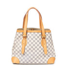 Bolso de Hombro Hampstead MM Damier Azur Color Marfil