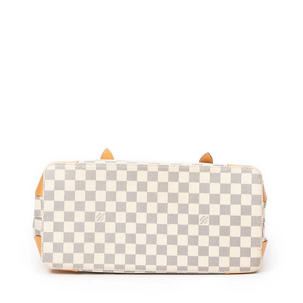 Bolso de Hombro Hampstead MM Damier Azur Color Marfil