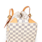 Bolso de Hombro Hampstead MM Damier Azur Color Marfil