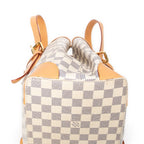 Bolso de Hombro Hampstead MM Damier Azur Color Marfil