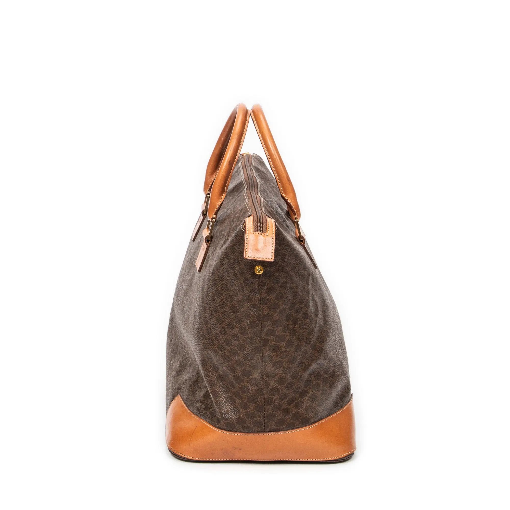 Bolso de mano Weekender lona revestida Macadam marrón