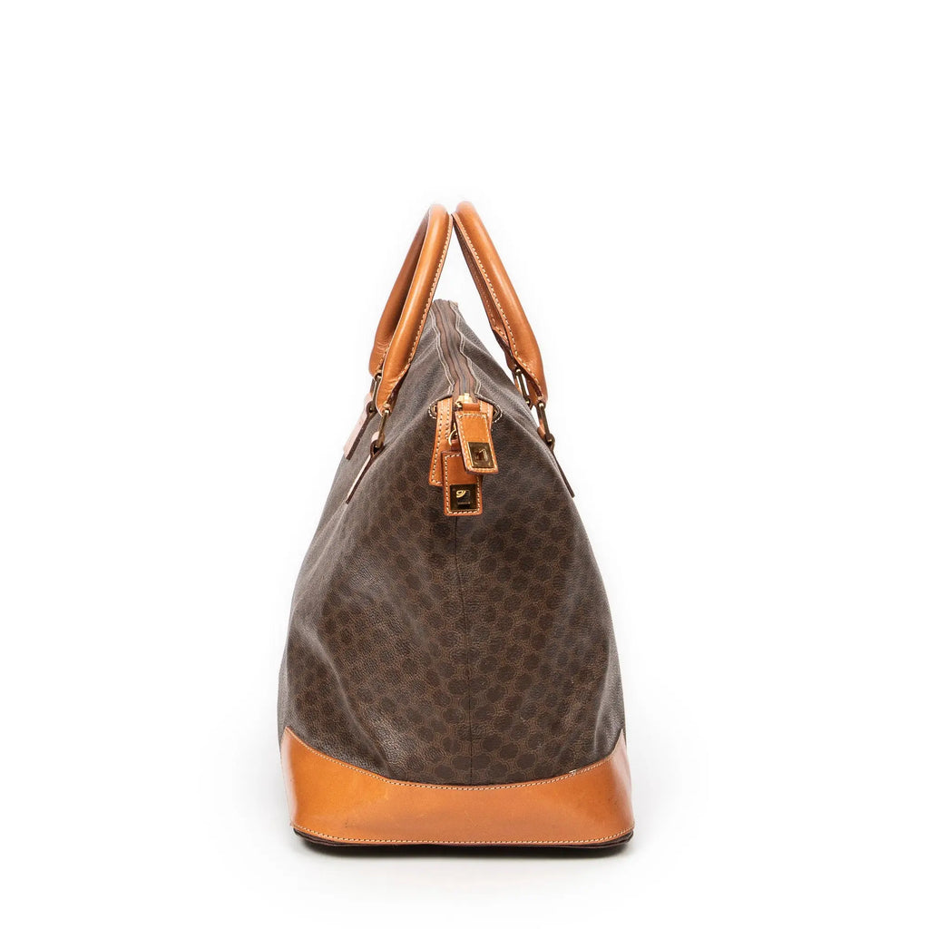Bolso de mano Weekender lona revestida Macadam marrón