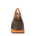Bolso de mano Weekender lona revestida Macadam marrón
