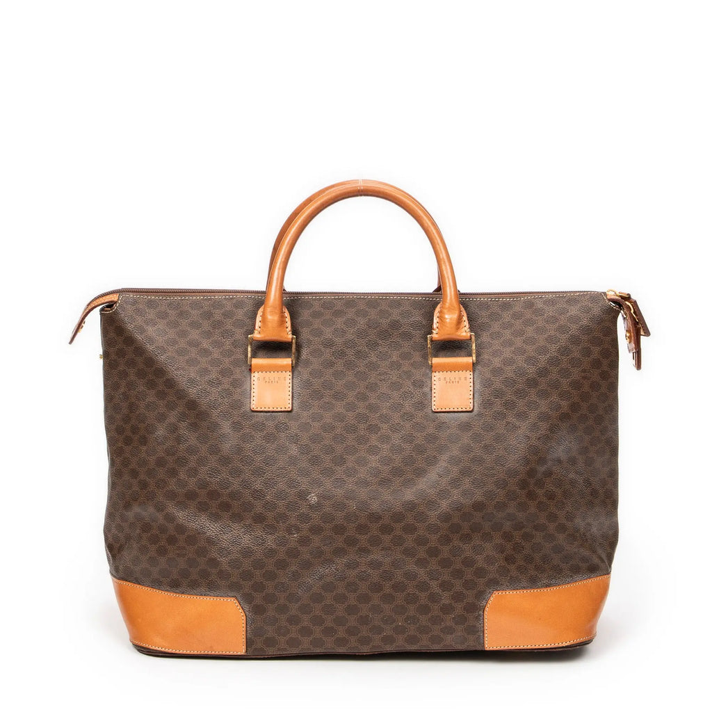 Bolso de mano Weekender lona revestida Macadam marrón